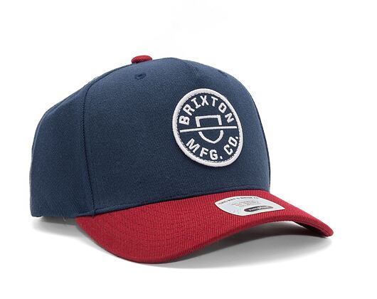 Kšiltovka Brixton Crest C MP Snapback Washed Navy / Island Berry