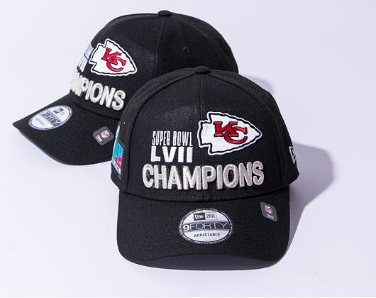 Kšiltovka New Era 9FORTY Snapback NFL22 Super Bowl LVII Parade Kansas City Chiefs Black