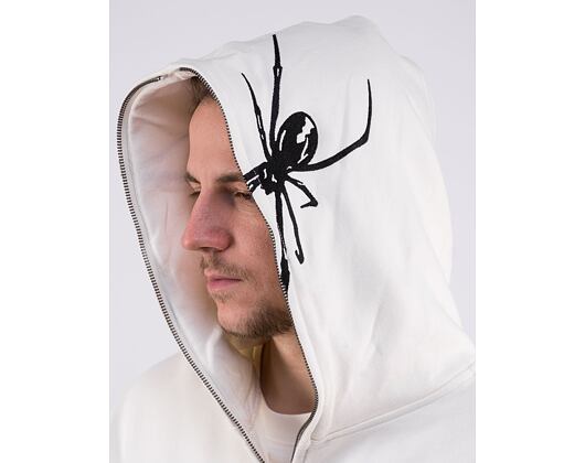 Mikina Wasted Paris Hoodie Full Zip Sick White