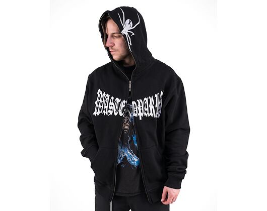 Mikina Wasted Paris Hoodie Full Zip Sick Black