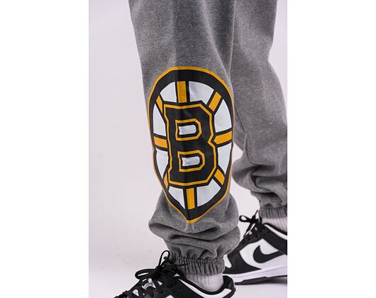 Tepláky Mitchell & Ness NHL M&N CITY COLLECTION FLEECE PANT BRUINS Grey Heather