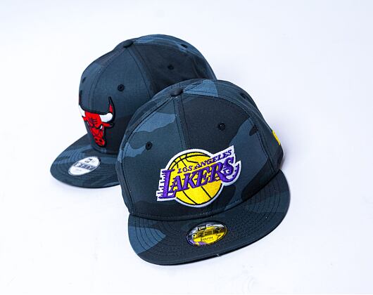 Dětská kšiltovka New Era 9FIFTY Kids NBA Y Team Camo Los Angeles Lakers Midnite Camo