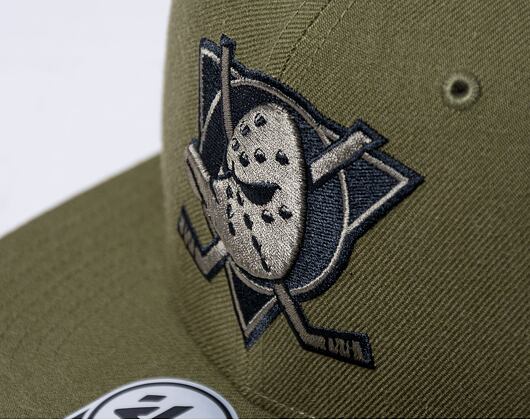 Kšiltovka '47 Brand NHl Anaheim Ducks Ballpark Camo CAPTAIN Sandalwood