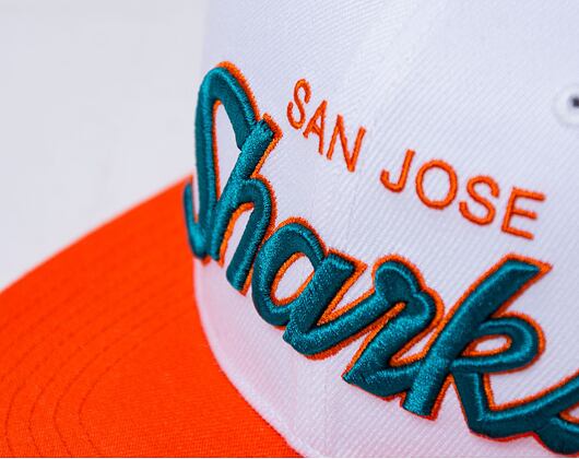Kšiltovka '47 Brand NHL San Jose Sharks Script Side Two Tone CAPTAIN White