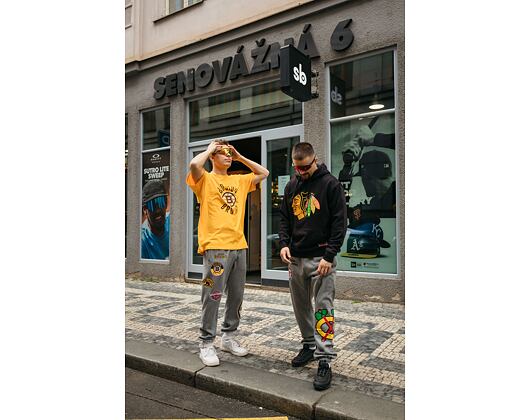 Triko Mitchell & Ness NHL LEGENDARY SLUB S/S TEE BRUINS Light Gold