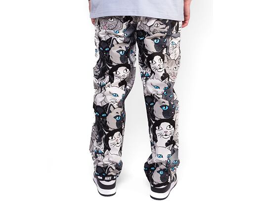 Kalhoty RIP N DIP Family Tree Wige leg Cotton Twill Pants Black
