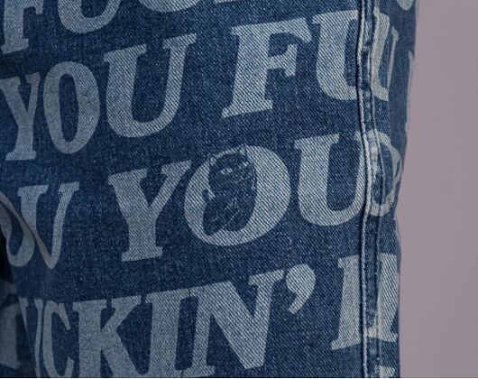 Kraťasy RIP N DIP Fuckin Fuck Denim Shorts Medium Wash