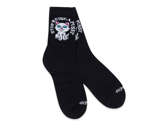 Ponožky RIP N DIP Stop Being A Pussy Mid Socks RND10020 Black