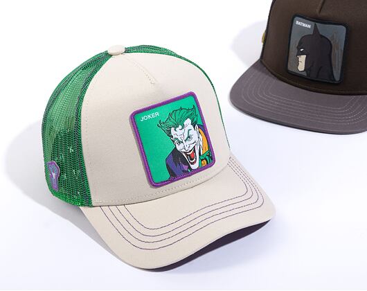 Kšiltovka Capslab Batman - Joker v.3 White Trucker White / Purple