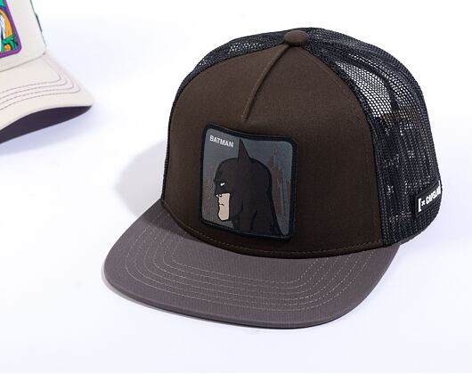 Kšiltovka Capslab Batman - Batman Flat Trucker Black / Grey