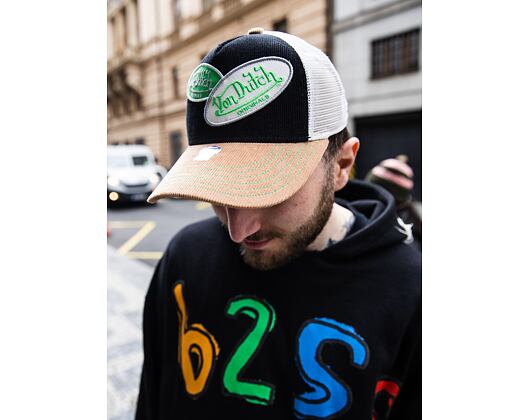 Kšiltovka Von Dutch Russel Trucker Corduroy Black/White