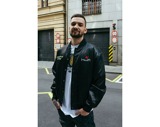 Bunda HUF × GOODYEAR Touring Satin Jacket Black