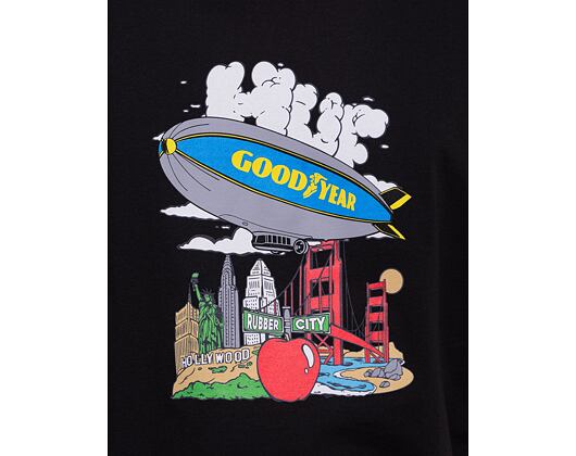 Triko HUF × GOODYEAR Discover T-Shirt Black