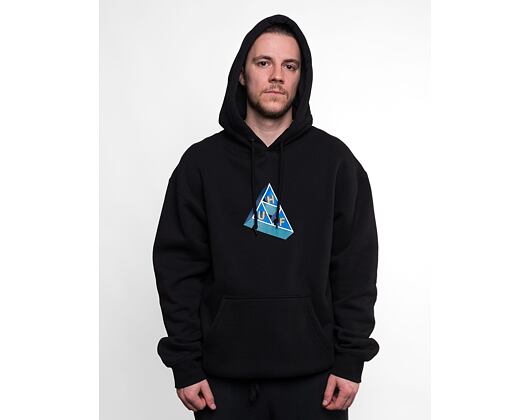 Mikina HUF Based Triple Triangle Hoodie Black