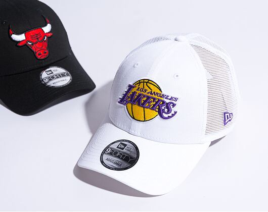 Kšiltovka New Era 9FORTY Trucker NBA Home Field Los Angeles Lakers White / Yellow