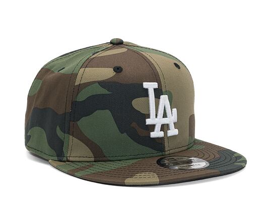 Kšiltovka New Era 9FIFTY MLB Team Camo Los Angeles Dodgers Woodland Camo