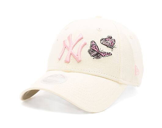 Dámská Kšiltovka New Era 9FORTY Womens MLB Butterfly New York Yankees Stone / White