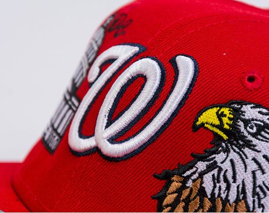 Kšiltovka Adam Wave New Era 59FIFTY MLB Authentic Performance Washington Nationals Fitted Team Color