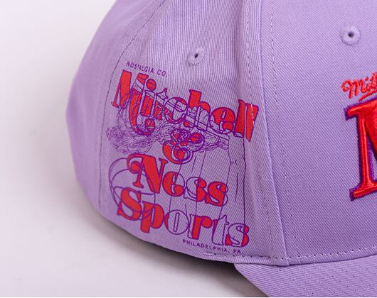 Kšiltovka Mitchell & Ness Branded Overlay Pro Snapback Branded Purple