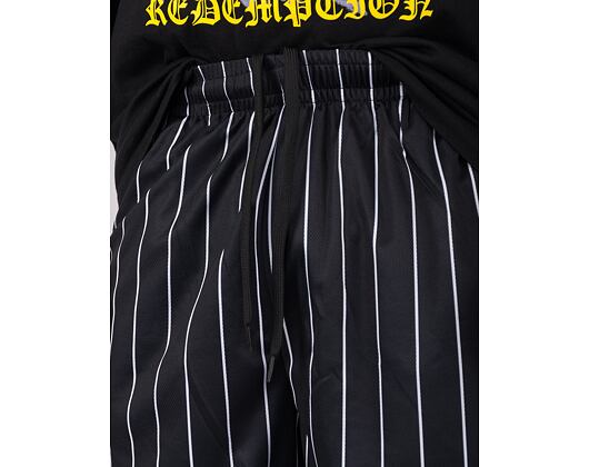 Kraťasy Karl Kani - Small Signature Pinstripe Mesh Shorts - Black/White