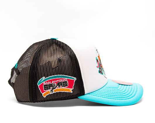Kšiltovka Mitchell & Ness NBA Party Time Trucker Snapback Hwc San Antonio Spurs White