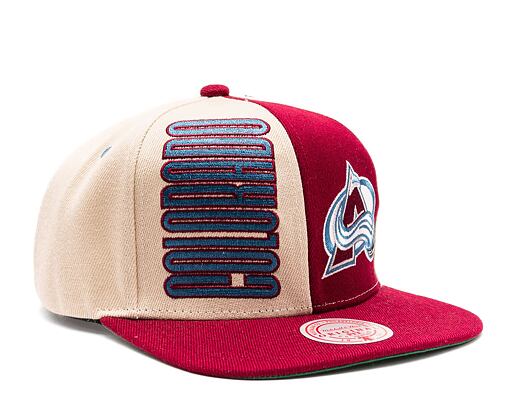 Kšiltovka Mitchell & Ness NHL Pop Panel Snapback Colorado Avalanche Off White