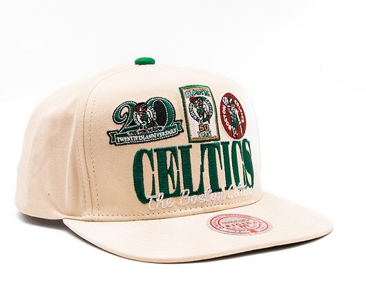 Kšiltovka Mitchell & Ness NBA Reframe Retro Snapback Hwc Boston Celtics Off White
