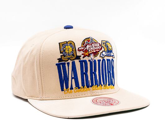 Kšiltovka Mitchell & Ness NBA Reframe Retro Snapback Hwc Golden State Warriors Off White