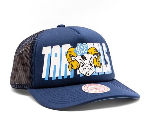 Kšiltovka Mitchell & Ness NCAA Billboard Trucker Snapback University Of North Carolina Navy