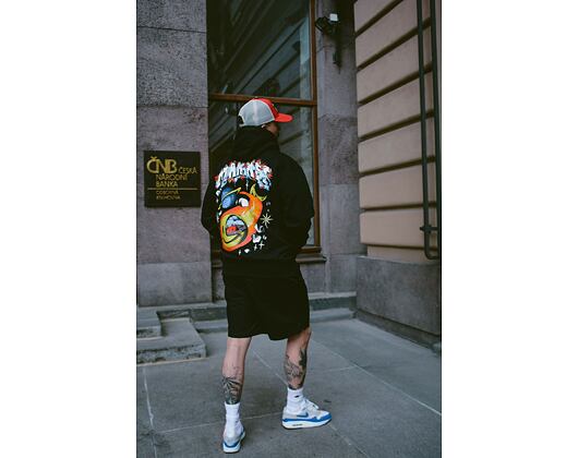 Mikina s kapucí Market Smiley Conflicted Hoodie Black