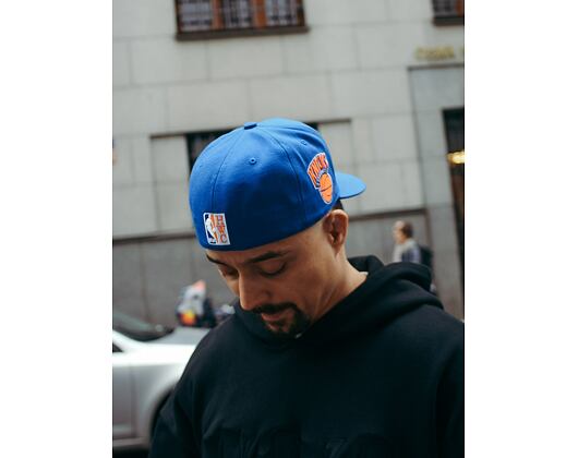 Kšiltovka Mitchell & Ness NBA Logo History Fitted Hwc New York Knicks Blue