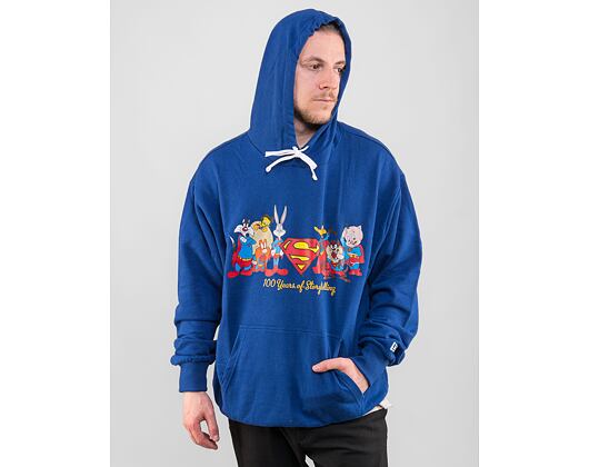 Mikina New Era Superhero × Looney Tunes Line Up Oversized Hoody Royal Blue