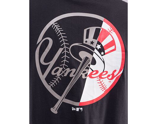 Triko New Era MLB Team Graphic Back Print Oversized Tee New York Yankees Navy / White
