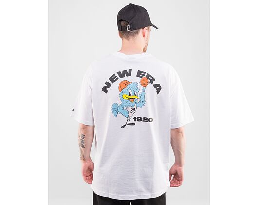 Triko New Era Character Graphic Oversized Tee Branded White / Black