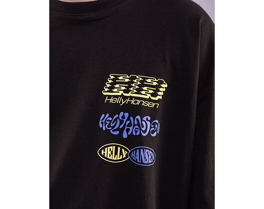 Triko Helly Hansen Play Oversized Tee Black