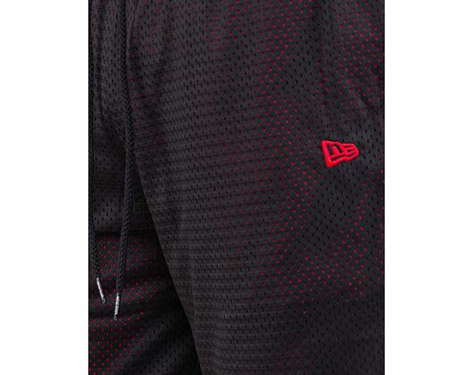 Kraťasy New Era Mesh Shorts Branded Black / Red