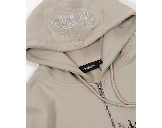 Mikina Wasted Paris Hoodie Zip Iron Bliss Sand