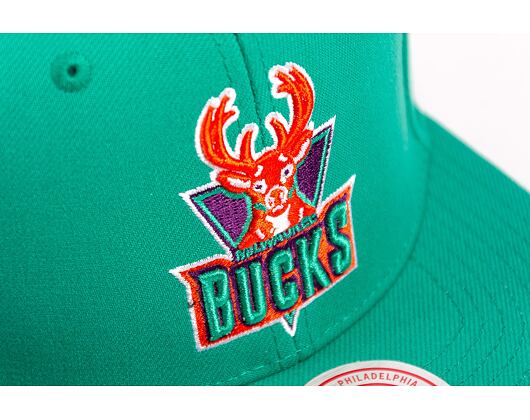 Kšiltovka Mitchell & Ness NBA Desert Green Snapback Hwc Milwaukee Bucks Teal