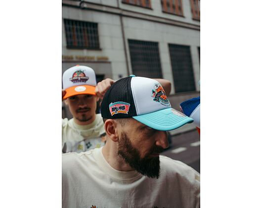 Kšiltovka Mitchell & Ness NBA Party Time Trucker Snapback Hwc San Antonio Spurs White