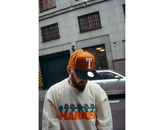 Kšiltovka Mitchell & Ness LOGO BILL SNAPBACK University Of Texas At Austin Orange / Black