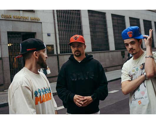 Kšiltovka Mitchell & Ness NBA Logo History Fitted Hwc New York Knicks Blue
