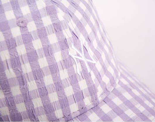 Dámská Kšiltovka New Era 9TWENTY MLB Womens Gingham  New York Yankees Pastel Lilac / White