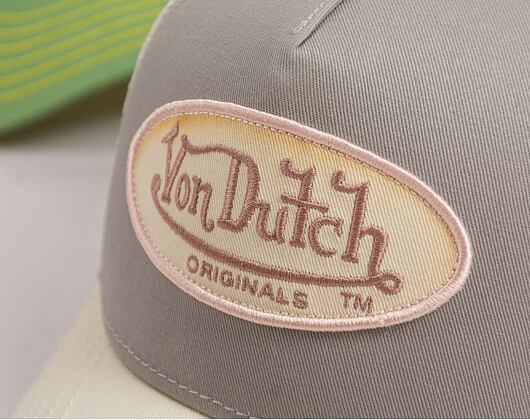 Kšiltovka Von Dutch Trucker Boston Grey/White