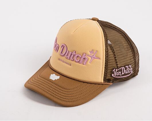 Kšiltovka Von Dutch Trucker Lund Foam Beige/Brown