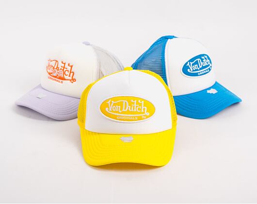 Kšiltovka Von Dutch Trucker Tampa Foam White/Yellow