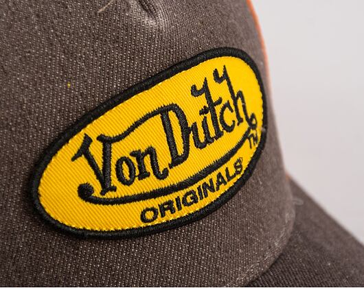 Kšiltovka Von Dutch Trucker Boston Cotton Denim Denim/Orange