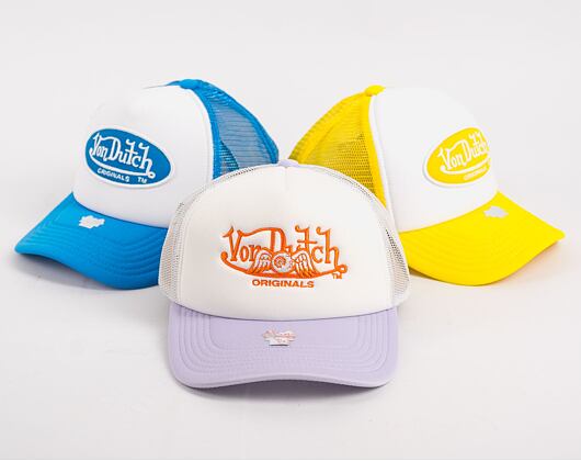 Kšiltovka Von Dutch Trucker Soro Foam Lilac/White