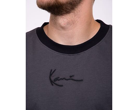 Triko Karl Kani Small Signature Metaverse Block Tee anthracite/black