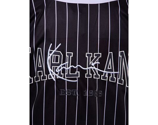 Dres Karl Kani Og Block Pinstripe Baseball Shirt black/off white