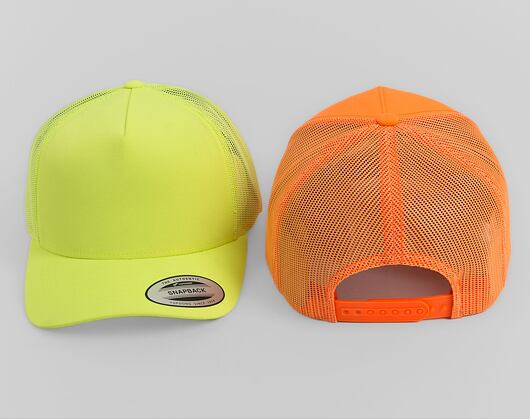 Kšiltovka Yupoong Neon Retro Trucker Neonyellow